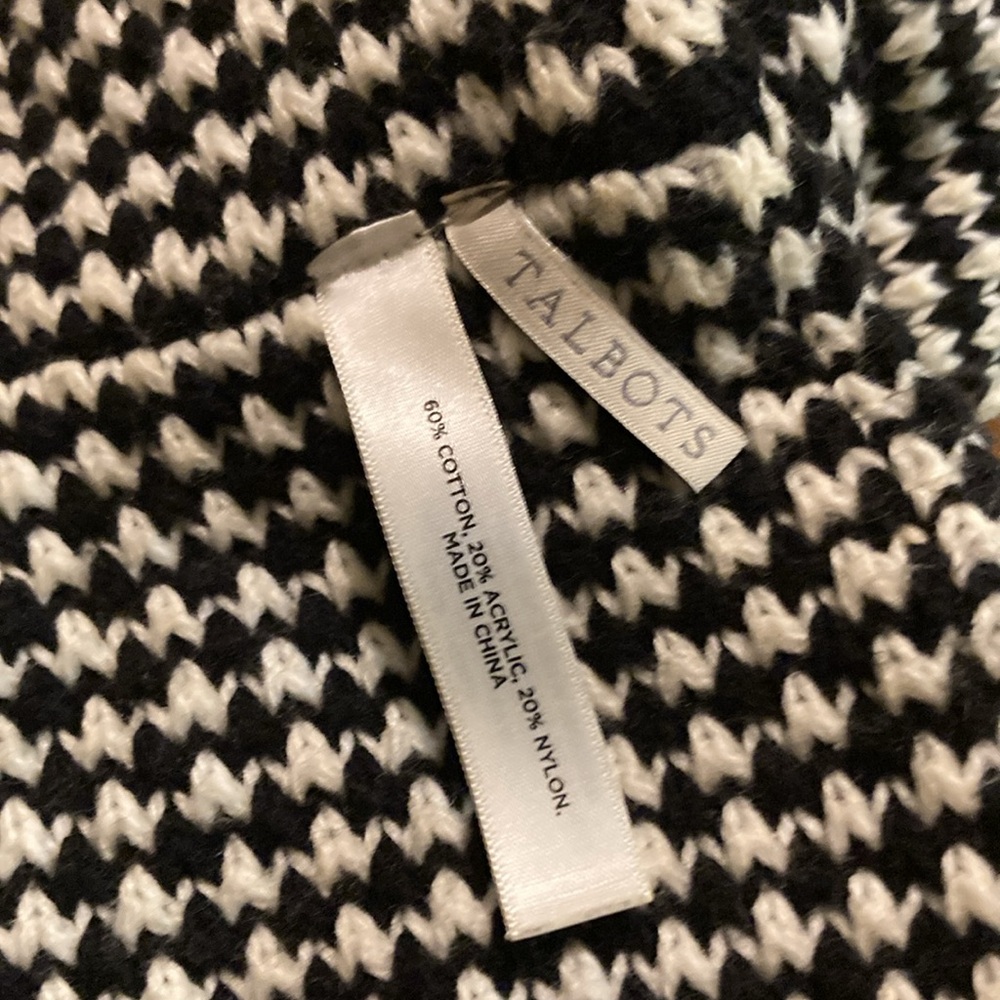 Talbots herringbone infinity circle scarf cotton